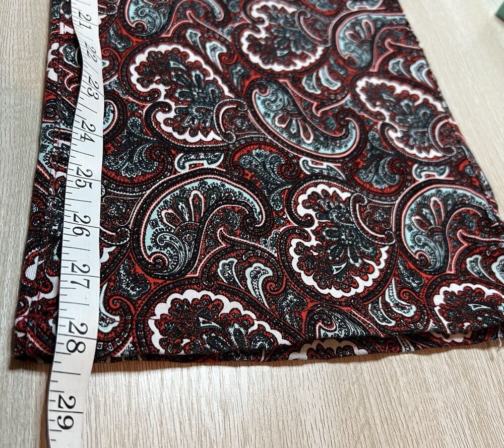 IMAN - Burgundy Paisley Jeans Women's Size 16 Petite Bootcut - Picture 10 of 11